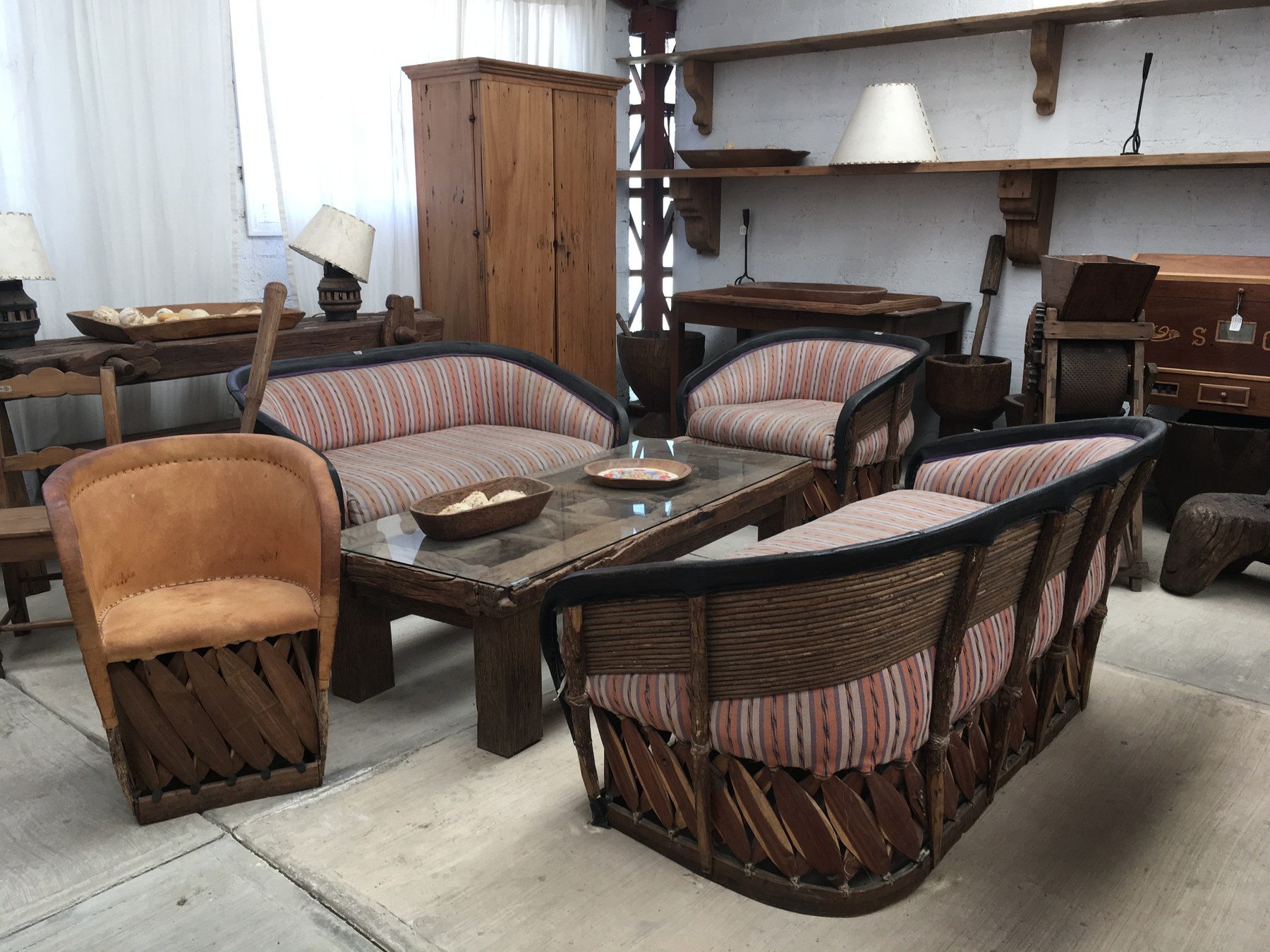 Conjunto de muebles equipales